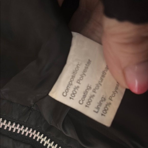 Black faux Leather motorcycle Jacket with Asymmetrical Zipper- NWOT - Picture 3 of 5